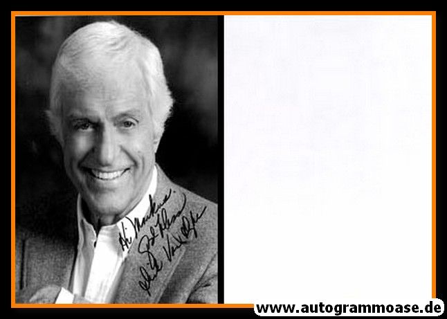 Autogramm Film (USA) | Dick VAN DYKE | 1990er Foto (Portrait SW)