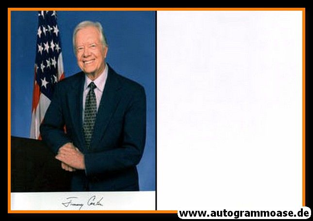 Autogramm Politik | USA | Jimmy CARTER | POTUS 1977-81 | 2000er Foto (Portrait Color)