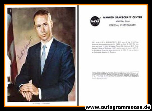 Autogramm Raumfahrt (NASA) | Donald L. HOLMQUEST | 1967 Druck (Portrait Color XL)