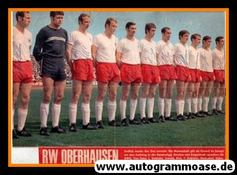 Mannschaftsbild Fussball | Rot-Weiss Oberhausen | 1968 + 11 AG (XL)