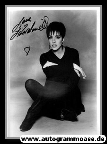 Autogramm Film (USA) | Liza MINNELLI | 1990er Foto (Portrait SW)