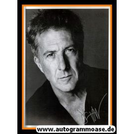 Autogramm Film (USA) | Dustin HOFFMAN | 1990er Druck (Portrait SW)
