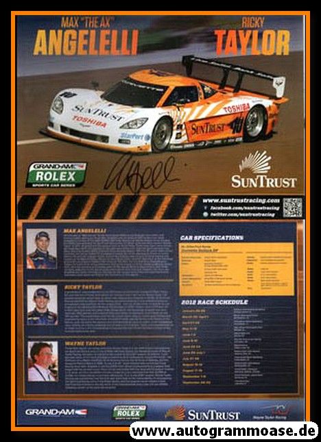Autogramm NASCAR | Max ANGELELLI | 2012 (Collage XL)