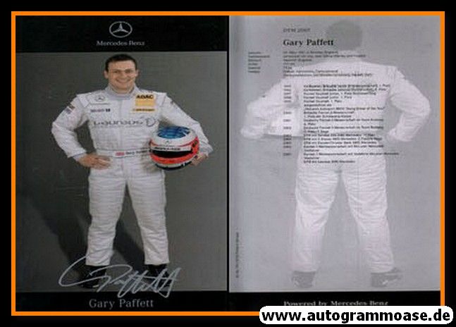 Autogramm Tourenwagen | Gary PAFFETT | 2007 Druck (DTM)