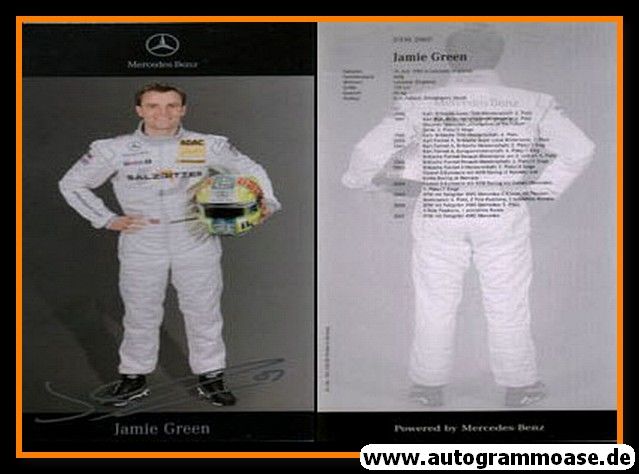 Autogramm Tourenwagen | Jamie GREEN | 2007 Druck (DTM)