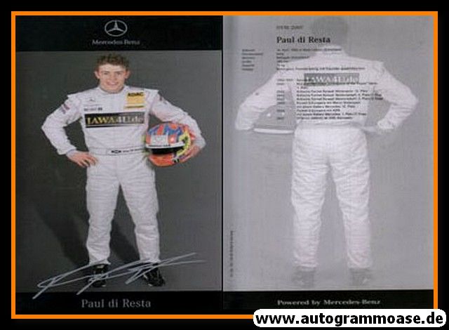 Autogramm Tourenwagen | Paul DI RESTA | 2007 Druck (DTM)