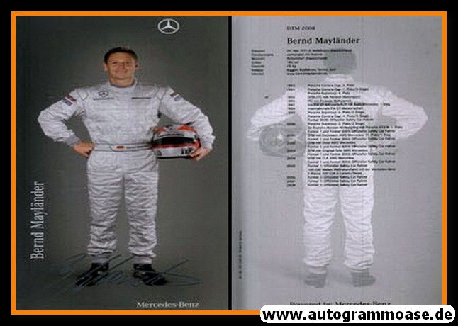 Autogramm Tourenwagen | Bernd MAYLÄNDER | 2008 Druck (DTM)