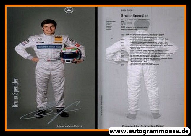 Autogramm Tourenwagen | Bruno SPENGLER | 2008 Druck (DTM)