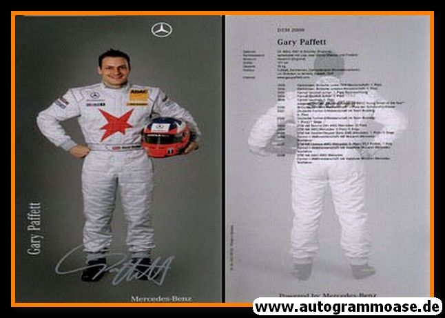 Autogramm Tourenwagen | Gary PAFFETT | 2008 Druck (DTM)