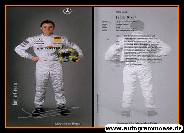 Autogramm Tourenwagen | Jamie GREEN | 2008 Druck (DTM)