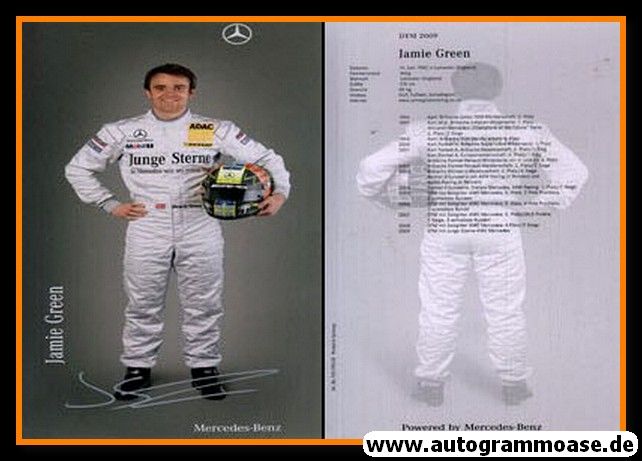 Autogramm Tourenwagen | Jamie GREEN | 2009 Druck (DTM)
