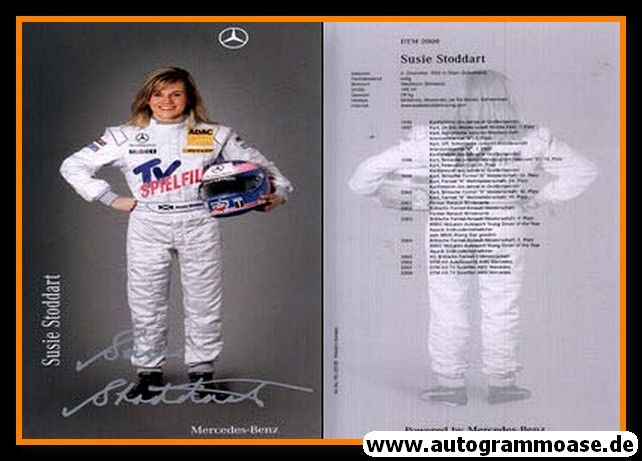 Autogramm Tourenwagen | Susie STODDART | 2008 Druck (DTM)