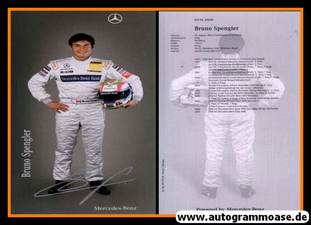 Autogramm Tourenwagen | Bruno SPENGLER | 2009 Druck (DTM)