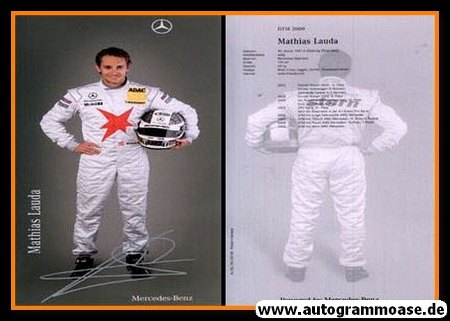 Autogramm Tourenwagen | Mathias LAUDA | 2009 Druck (DTM)