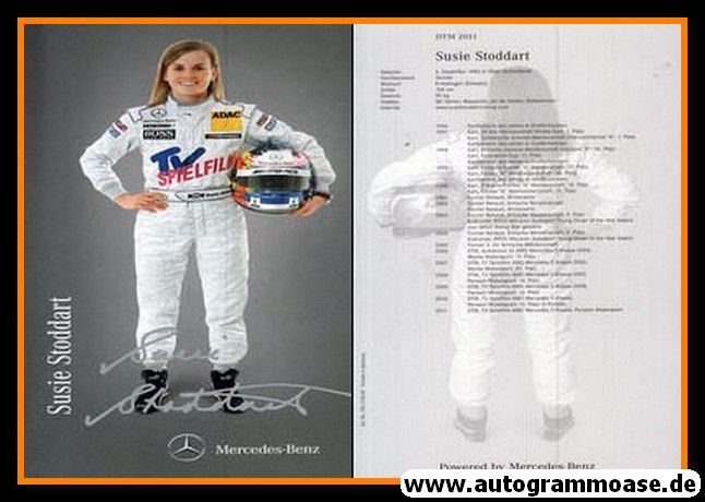 Autogramm Tourenwagen | Susie STODDART | 2011 Druck (DTM)