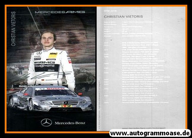 Autogramm Tourenwagen | Christian VIETORIS | 2013 Druck (DTM)