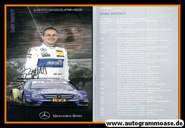 Autogramm Tourenwagen | Gary PAFFETT | 2013 Druck (DTM)