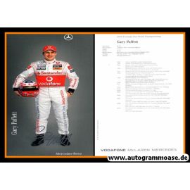 Autogramm Formel 1 | Gary PAFFETT | 2009 Druck (Mercedes)