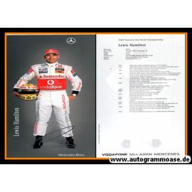 Autogramm Formel 1 | Lewis HAMILTON | 2009 Druck (Mercedes)