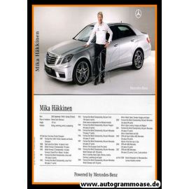 Autogramm Tourenwagen | Mika HÄKKINEN | 2009 Druck (Mercedes Botschafter)