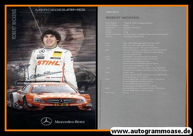 Autogramm Tourenwagen | Robert WICKENS | 2013 Druck (DTM)