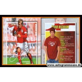 Autogramm Fussball | England | 2000er Druck | David BECKHAM (Bravo)