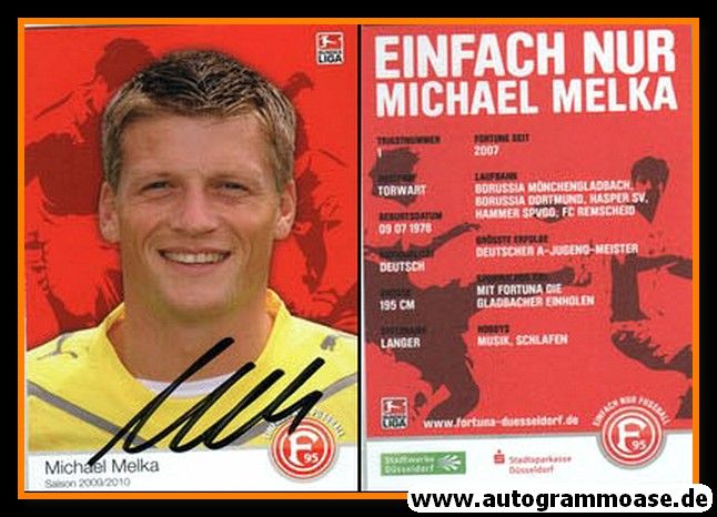 Autogramm Fussball | Fortuna Düsseldorf | 2009 | Michael MELKA