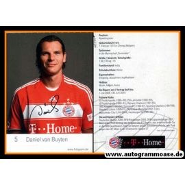 Autogramm Fussball | FC Bayern München | 2008 Mini Druck | Daniel VAN BUYTEN