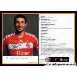 Autogramm Fussball | FC Bayern München | 2008 Mini Druck | Mark VAN BOMMEL
