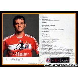 Autogramm Fussball | FC Bayern München | 2008 Mini Druck | Willy SAGNOL