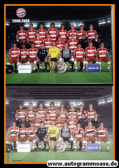Mannschaftskarte Fussball | FC Bayern München | 2008 Mini Druck
