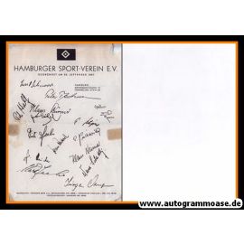 Briefbogen Fussball | Hamburger SV | 1950er Druck | TEAM _