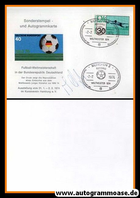 Ersttagsbrief Fussball | DFB | 1974 WM (Sonderstempel München) + AG Vogts