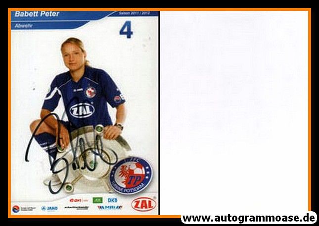 Autogramm Fussball (D) | 1. FFC Turbine Potsdam | 2011 | Babett PETER