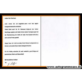 Autogramm Fussball | DDR | 1970er | Jürgen BÄHRINGER (Portrait SW) + Brief