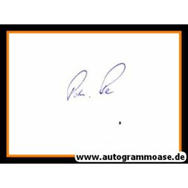 Autograph Fussball | DDR | Peter ROCK