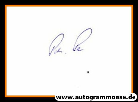 Autograph Fussball | DDR | Peter ROCK