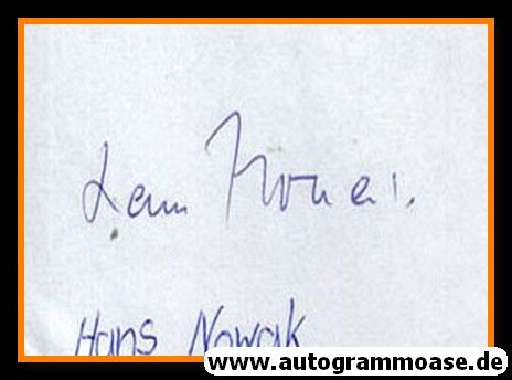 Autograph Fussball | Hans NOWAK