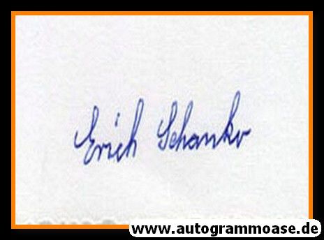 Autograph Fussball | Erich SCHANKO (Borussia Dortmund)