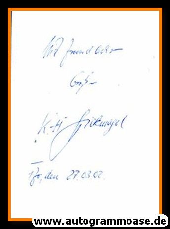 Autograph Fussball | DDR | Karl-Heinz SPICKENAGEL