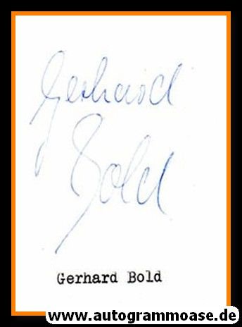 Autograph Fussball | Gerhard BOLD