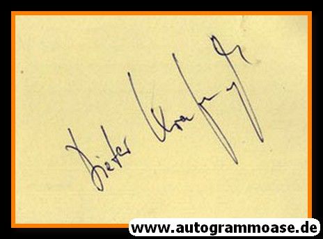Autograph Fussball | Dieter KRAFCZYK