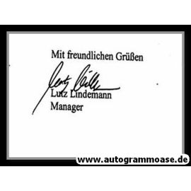 Autograph Fussball | DDR | Lutz LINDEMANN