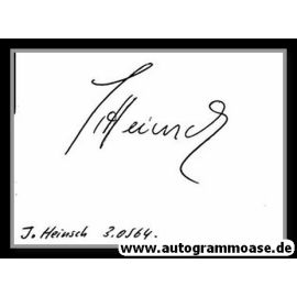 Autograph Fussball | DDR | Jürgen HEINSCH