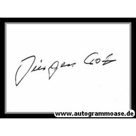 Autograph Fussball | DDR | Jürgen CROY (1960er)