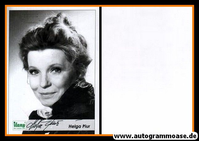 Autogramm Schauspieler | Helga PIUR | 2000er (Portrait SW) Ilany
