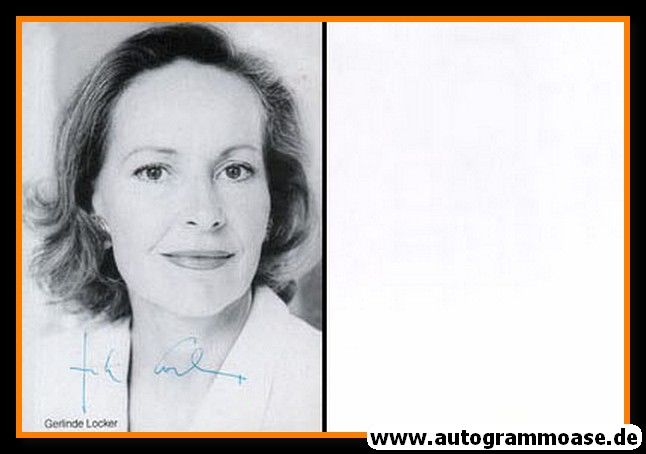Autogramm Schauspieler | Gerlinde LOCKER | 1990er (Portrait SW) 1