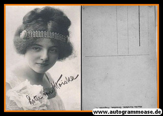 Autogramm Schauspieler | ??? Lotte Von Moisker | 1940er (Portrait SW) 2021-00044