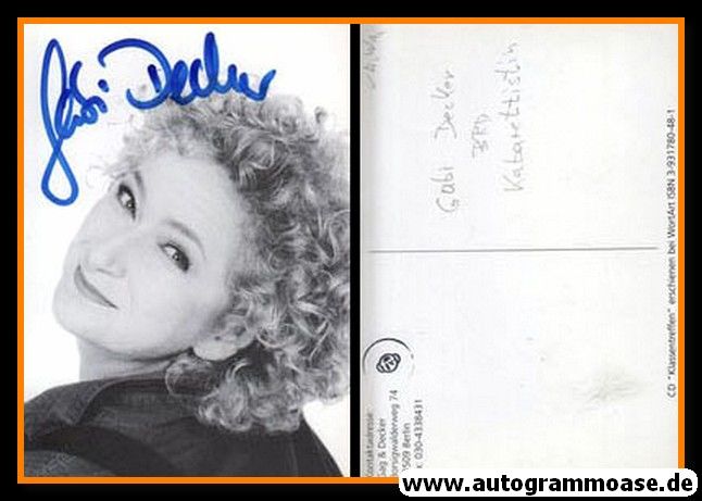 Autogramm Kabarett | Gabi DECKER | 2000er (Portrait SW)