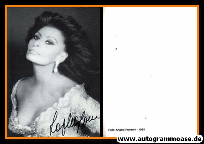 Autogramm Film (Italien) | Sophia LOREN | 1995 (Portrait SW Frontoni) 1